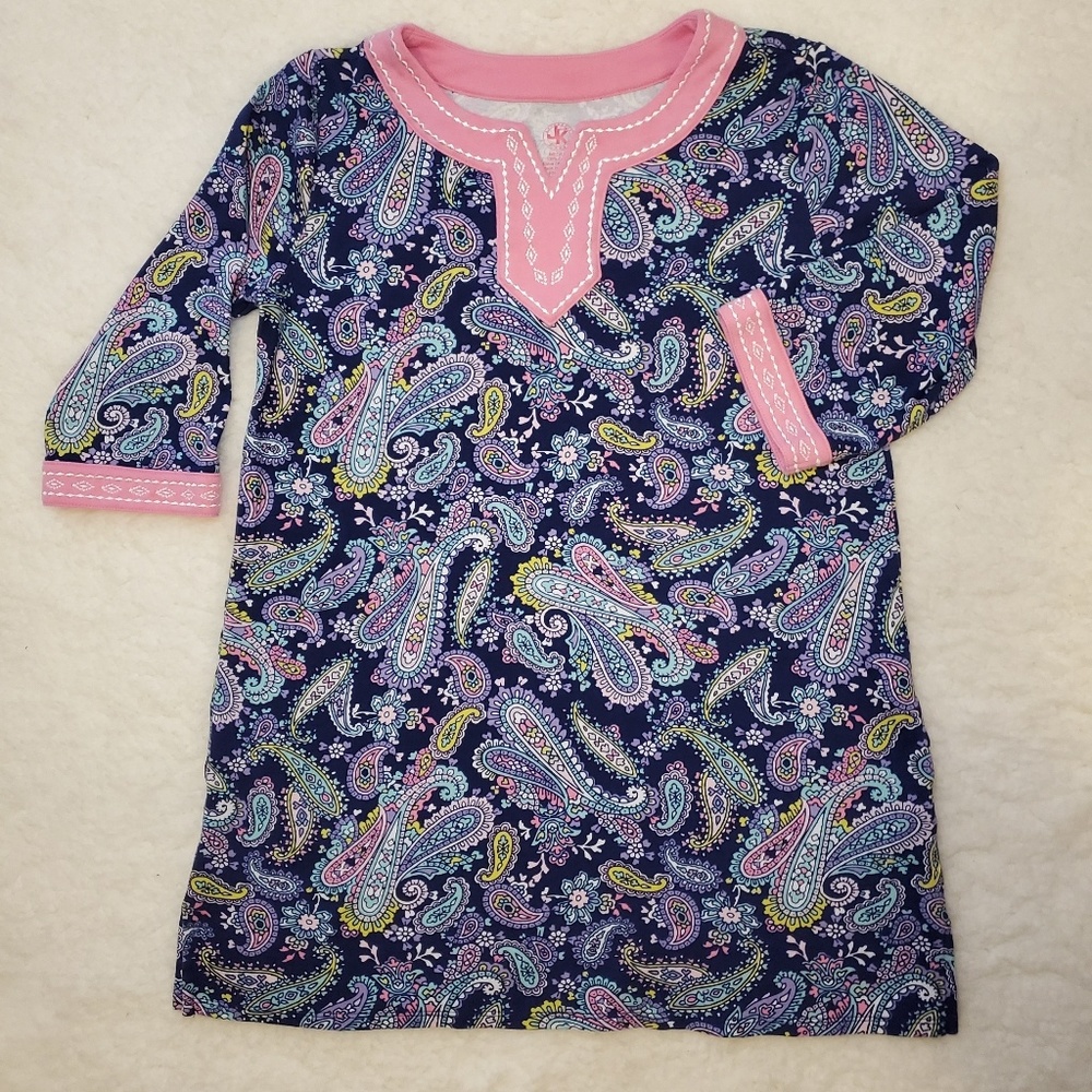 J. Khaki Girls Paisley Dress Med
